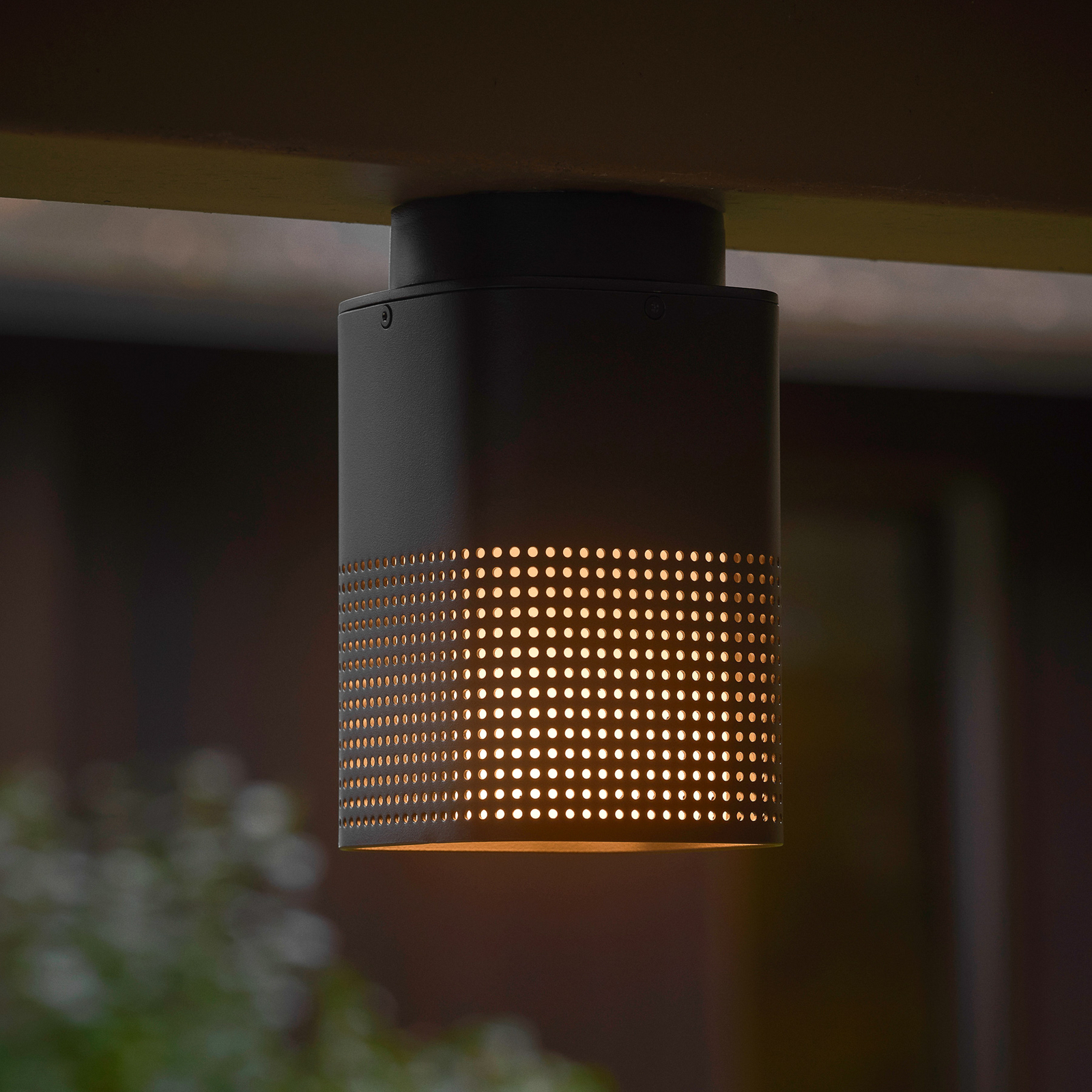 Sidara Seaside buiten-downlight, zwart, IP54, E27